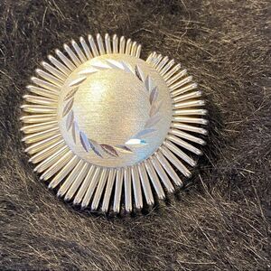 Vintage 70s Western Germany silver scarf clip